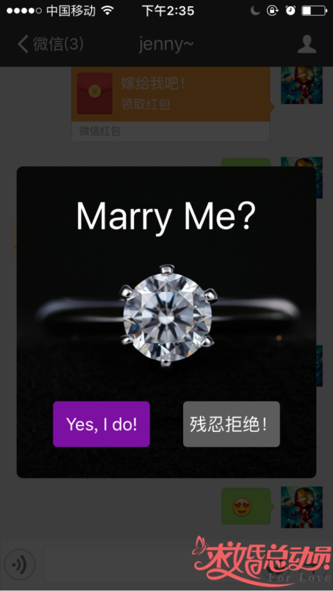 码农独创另类求婚，YES I DO.jpg